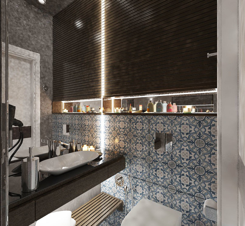 Дизайн маленького санузла