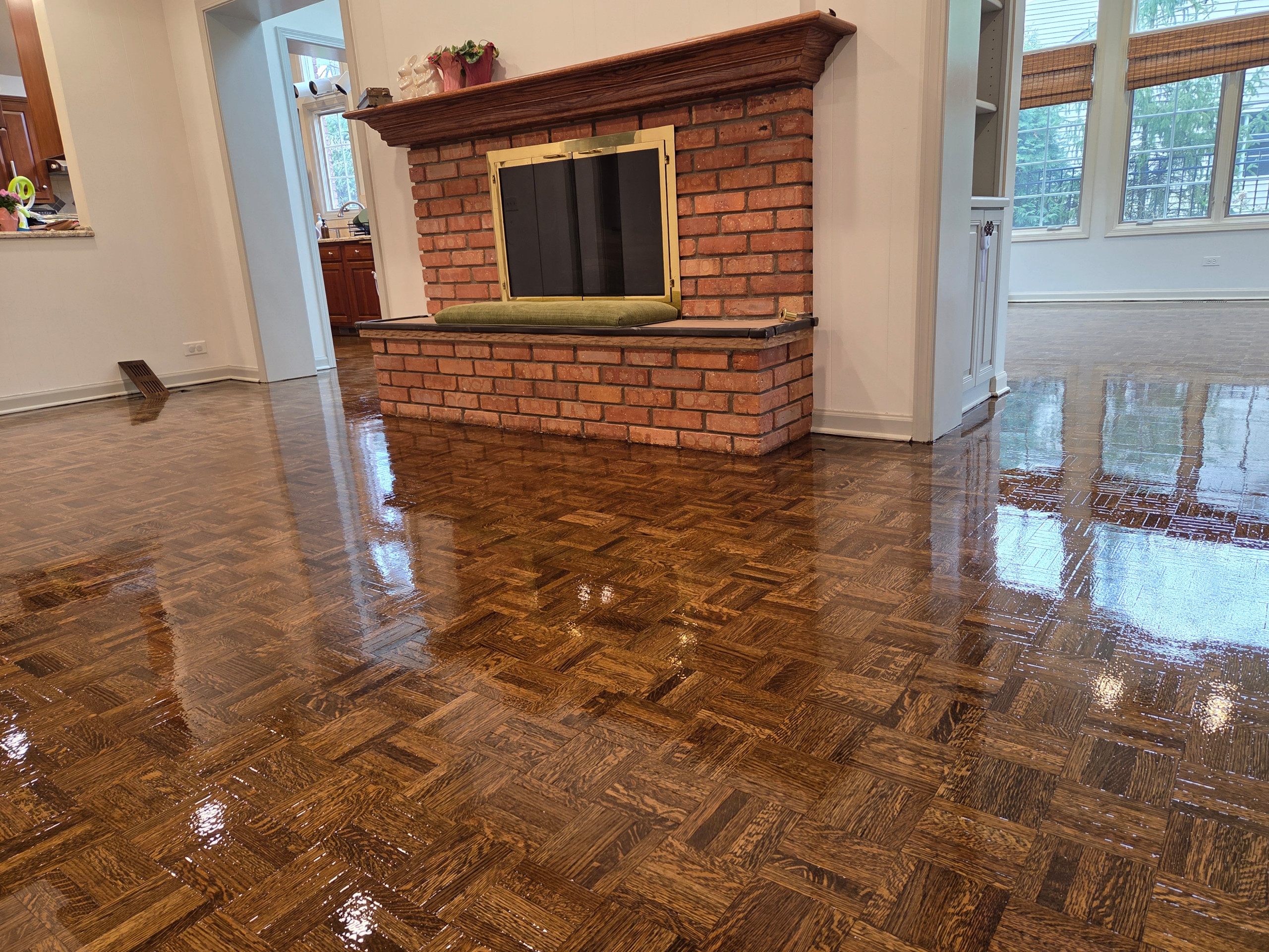 Parquet flooring restoration