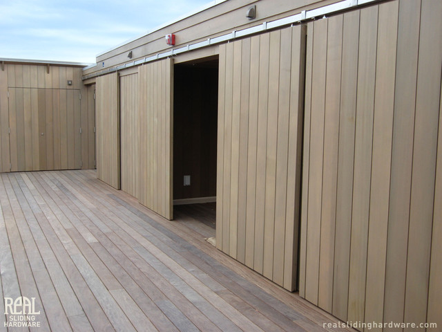 Barn Door Installations Contemporary Patio Seattle By Real