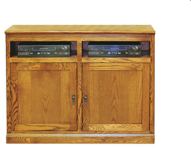 Mission TV Stand, Red Oak