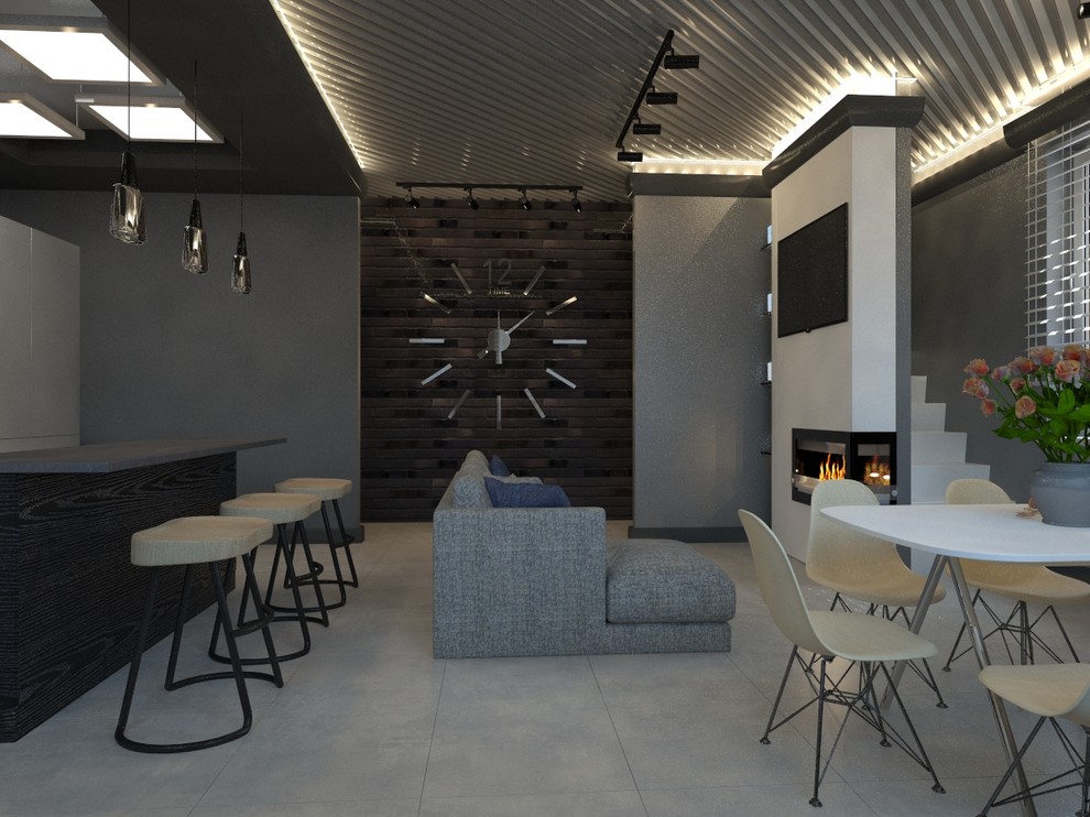 Дизайн-проект интерьера коттеджа Вяземское 160 кв.м