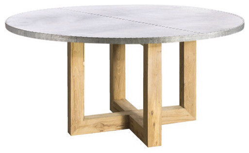 Indira Zinc Top Dining Table