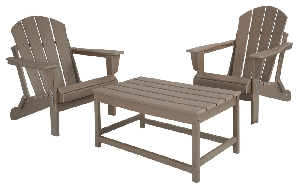 Westin Trends3Pc Bistro Set Outdoor Patio Adirondack Chairs with