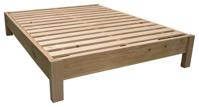 Unfinished Farmhouse Platform Bed Queen Rustic Beds Unfinished Farmhouse Platform Bed Queen Rustic Beds By Midwest Log Furniture