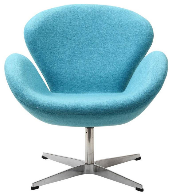Wing Lounge Chair in Baby Blue