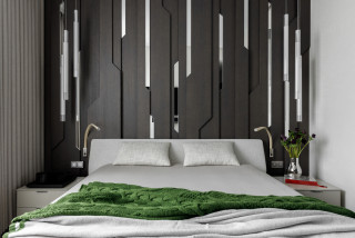 35 интересных идей для решения интерьера спальни в чёрных и белых цветах