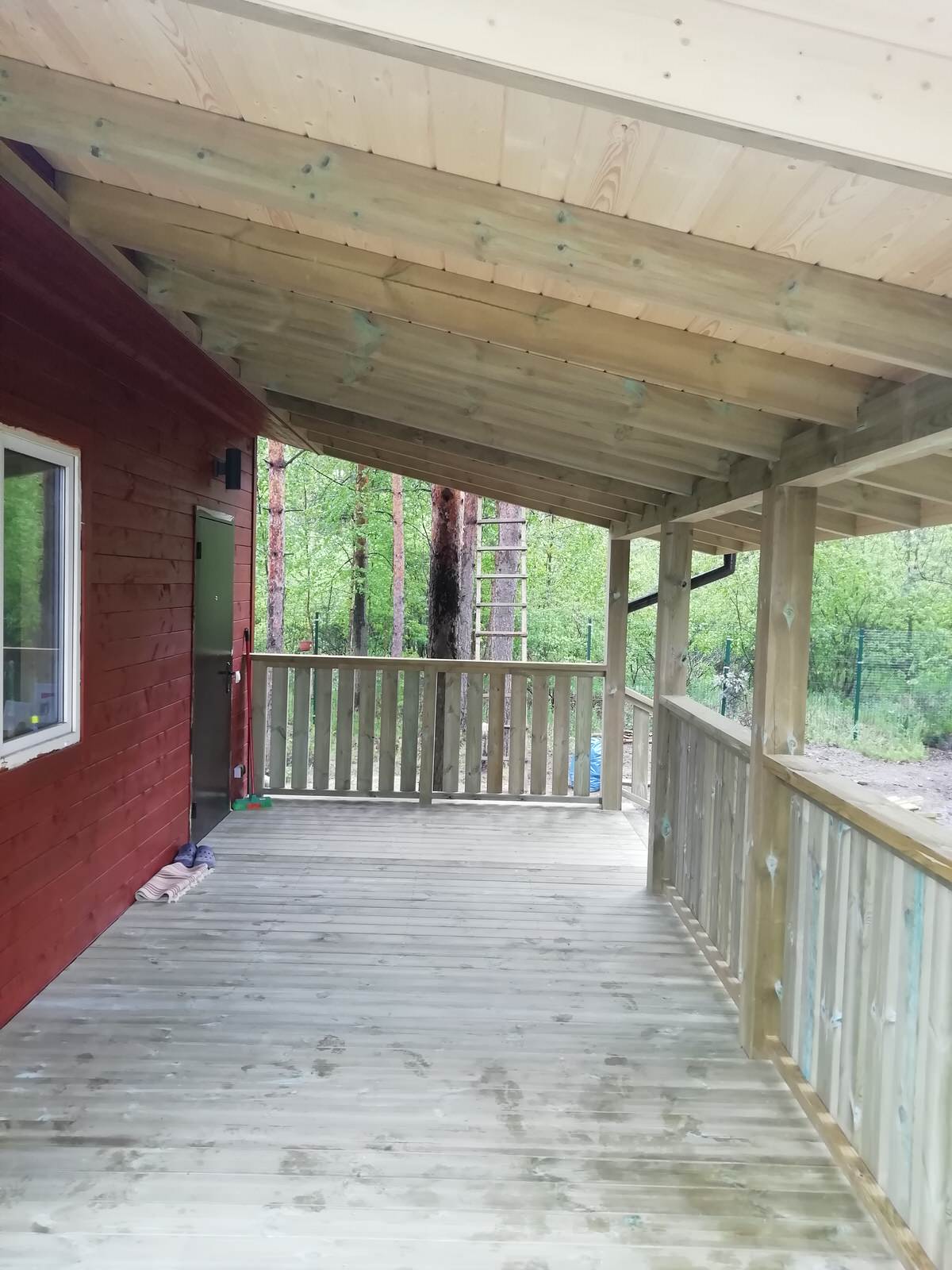 Терраса с навесом в Ульяновке