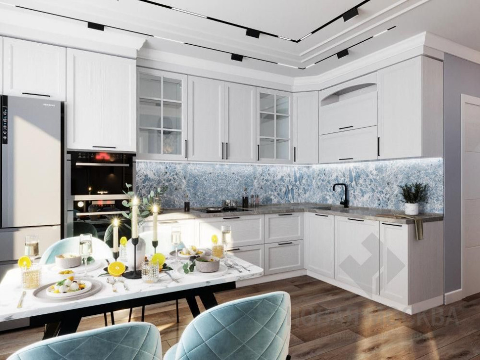 Дизайн-проект трехкомнатной квартиры площадью 87 кв.м в ЖК «Лучи»