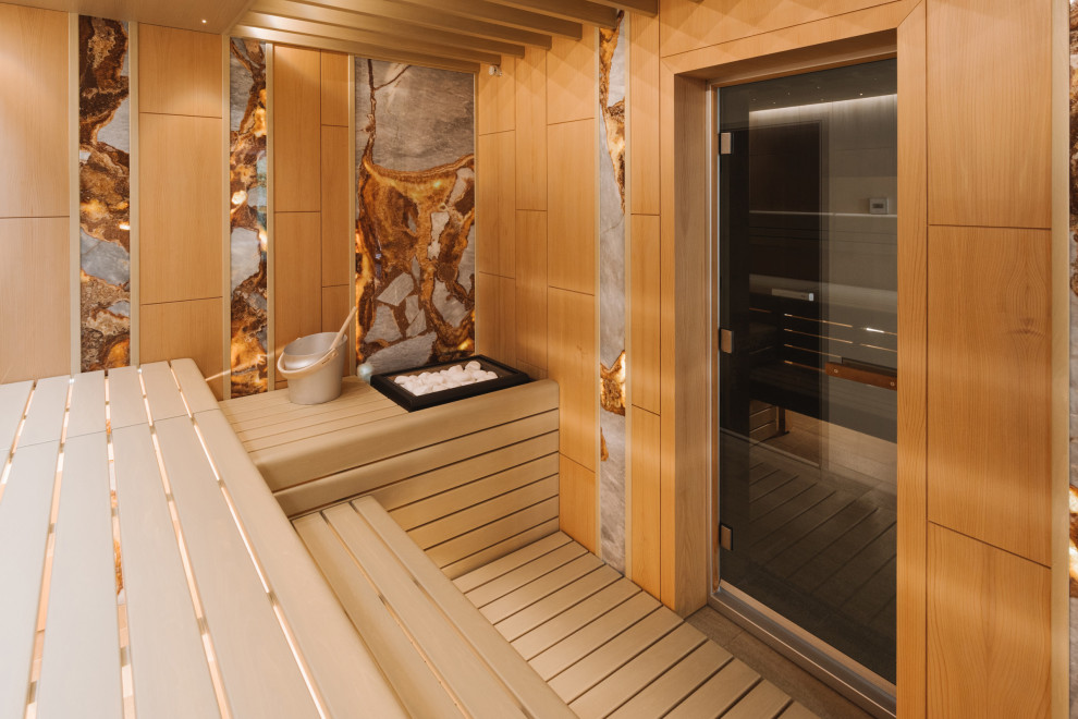 Сауна из панелей.