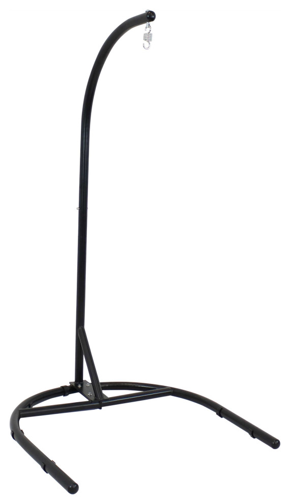 Sunnydaze Steel UShape Hanging Chair Stand, 76" Contemporary