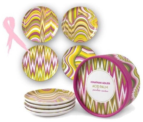 Acid Palm Porcelain Coasters