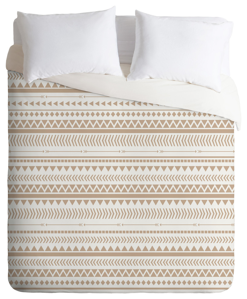 Allyson Johnson Tan Aztec Duvet Cover Set Southwestern Duvet