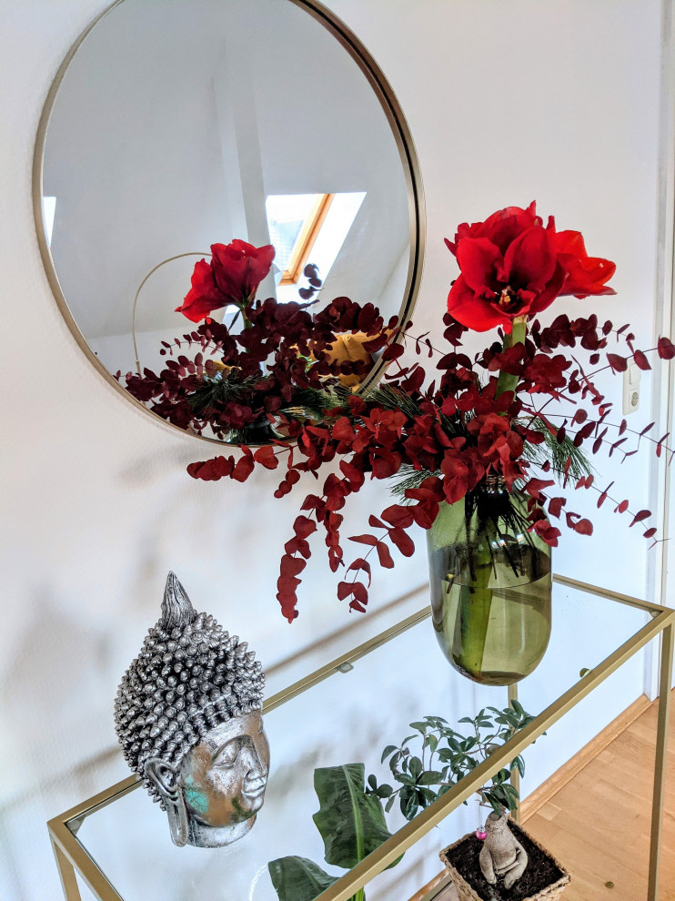 Großes, Offenes Stilmix Wohnzimmer in Leipzig