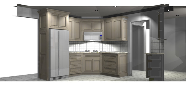 Kitchen Sketch transitional