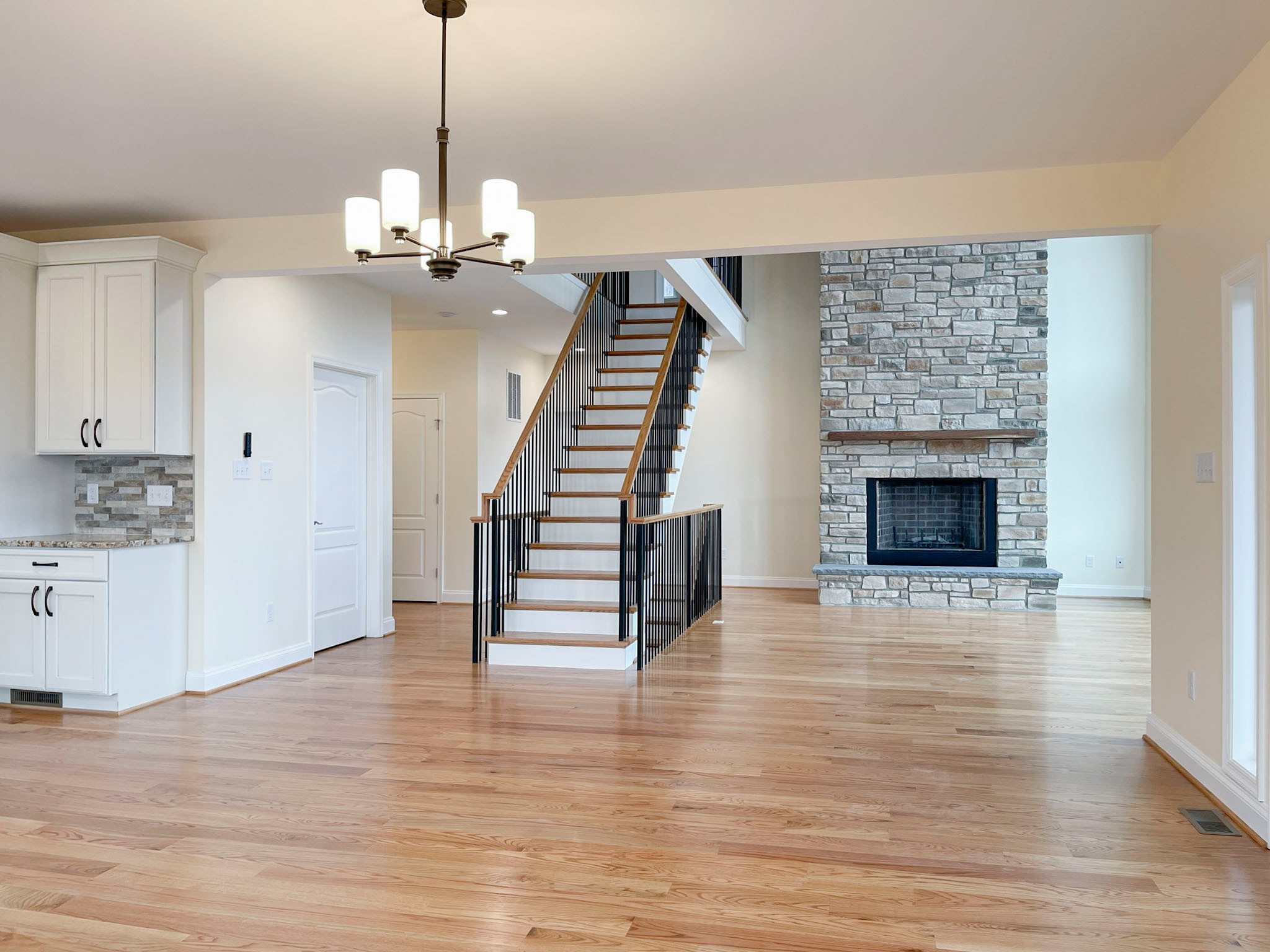97_Airy Straight-Floating Staircase in Transitional-Mountain Home, Luray, VA 228