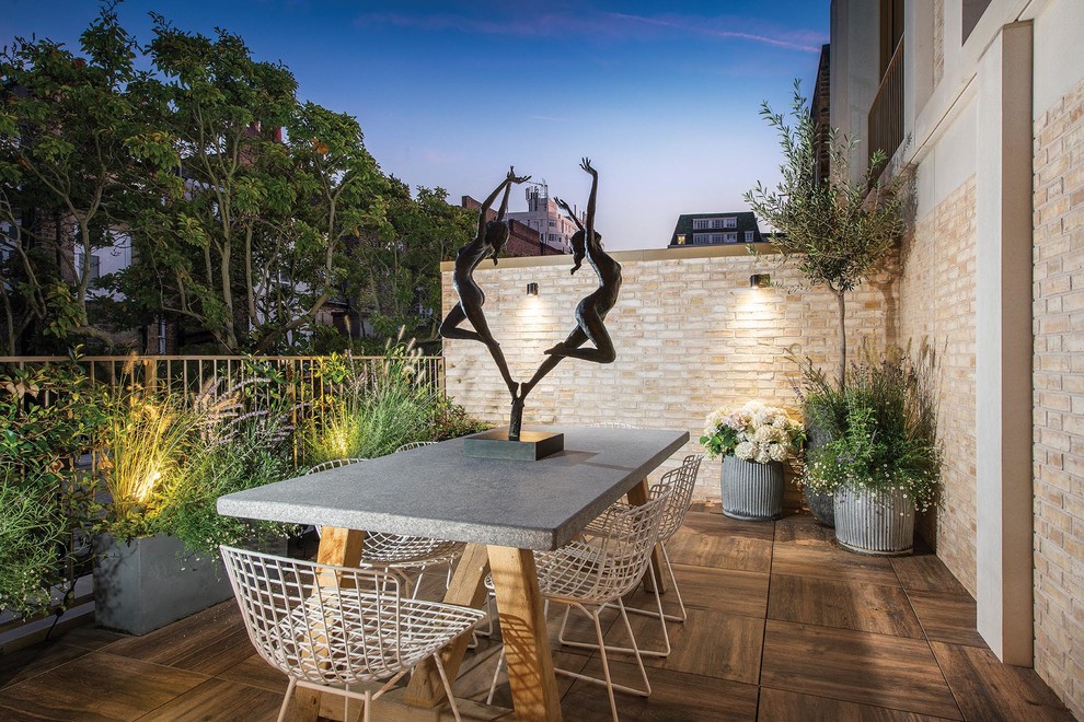 This is an example of a contemporary terrace in Gloucestershire.