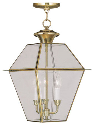 Outdoor Pendants 3 Light With Clear Beveled Glass Antique Brass Outdoor Pendants 3 Light With Clear Beveled Glass Antique Brass Traditional Hanging Lights By Rlalighting