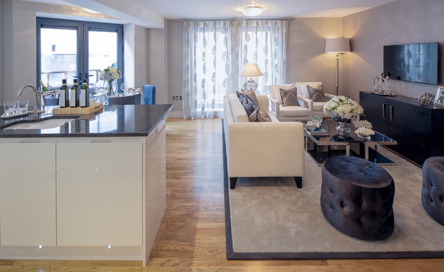 Kingston Apartment contemporary-vardagsrum