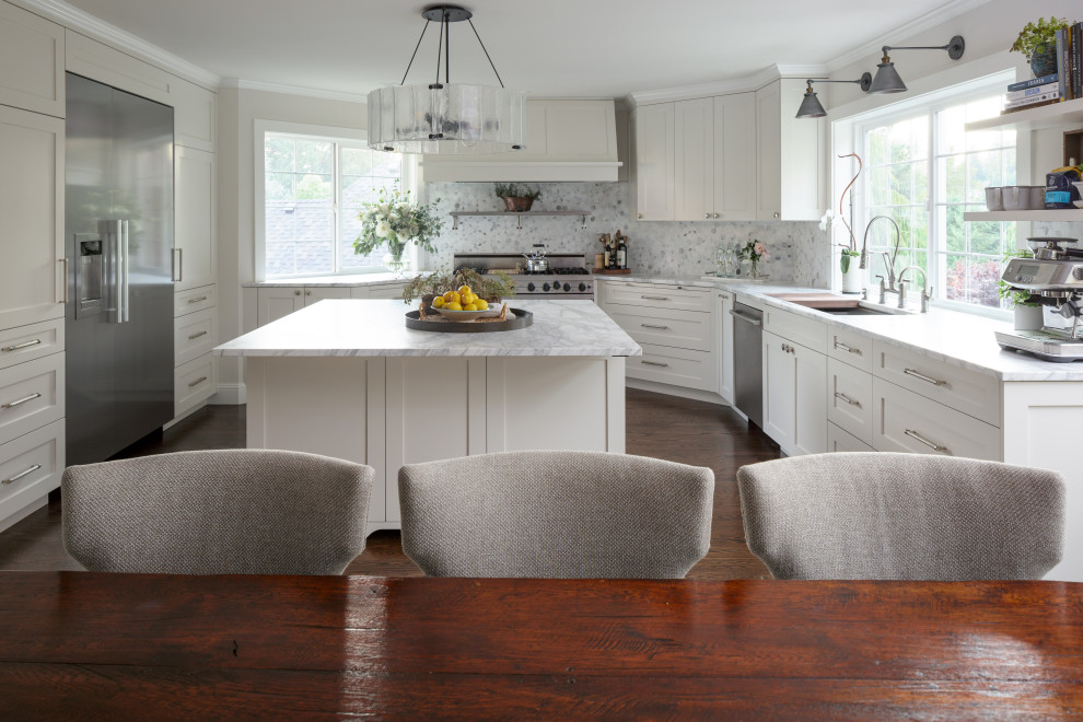 Inspiration for a transitional kitchen remodel in Seattle