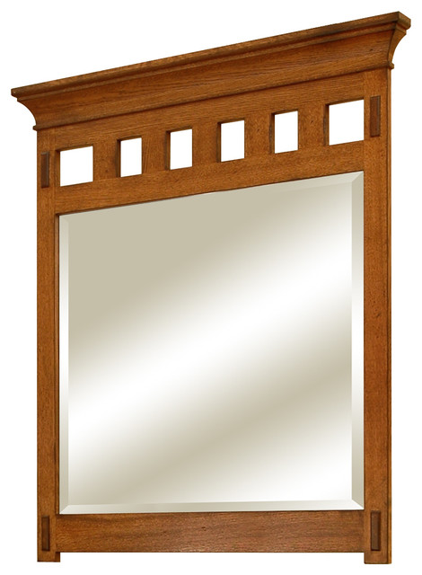 American Craftsman Mirror, Mission Style Vanity Mirrors