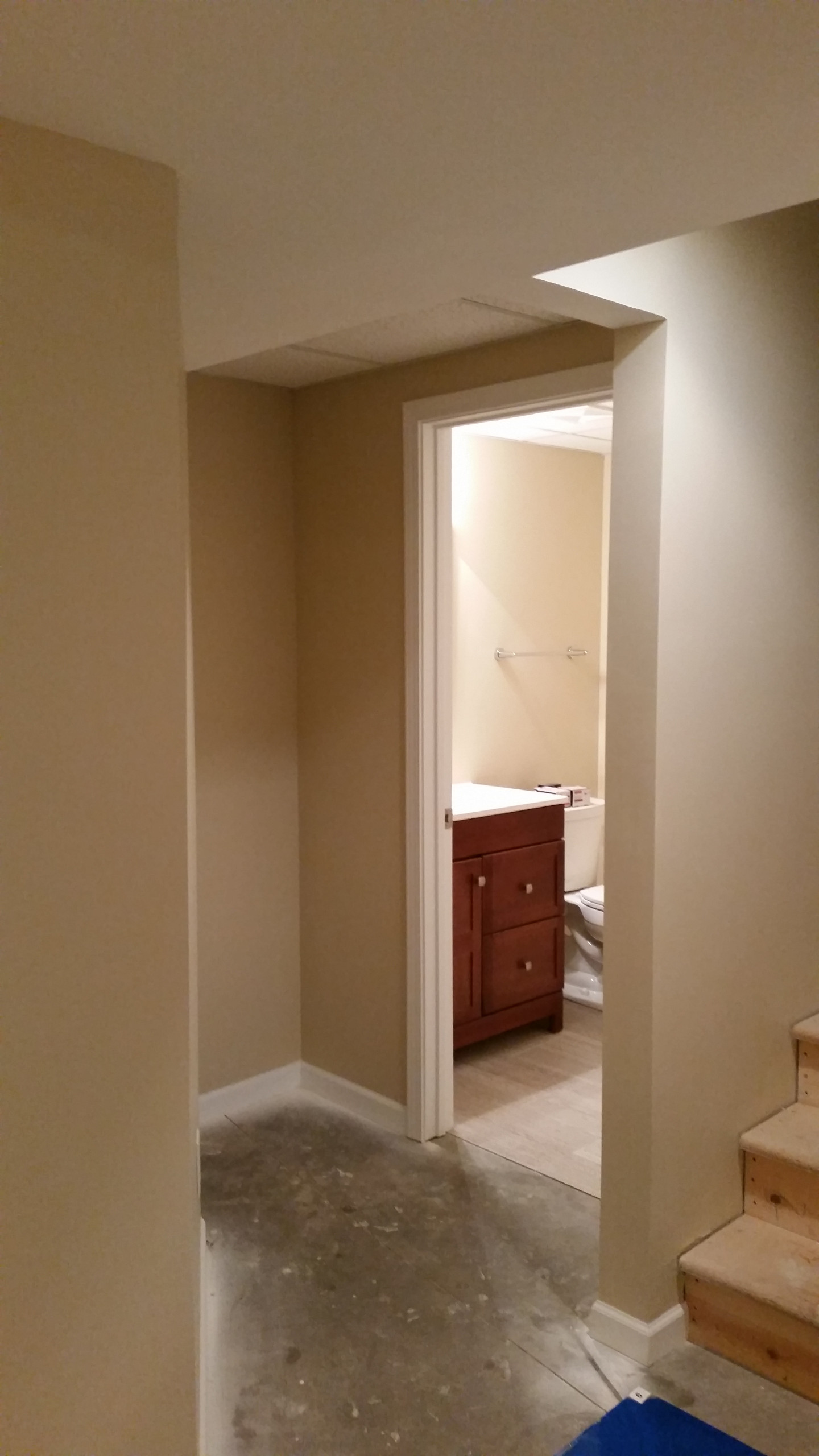 Basement Family space and bathroom