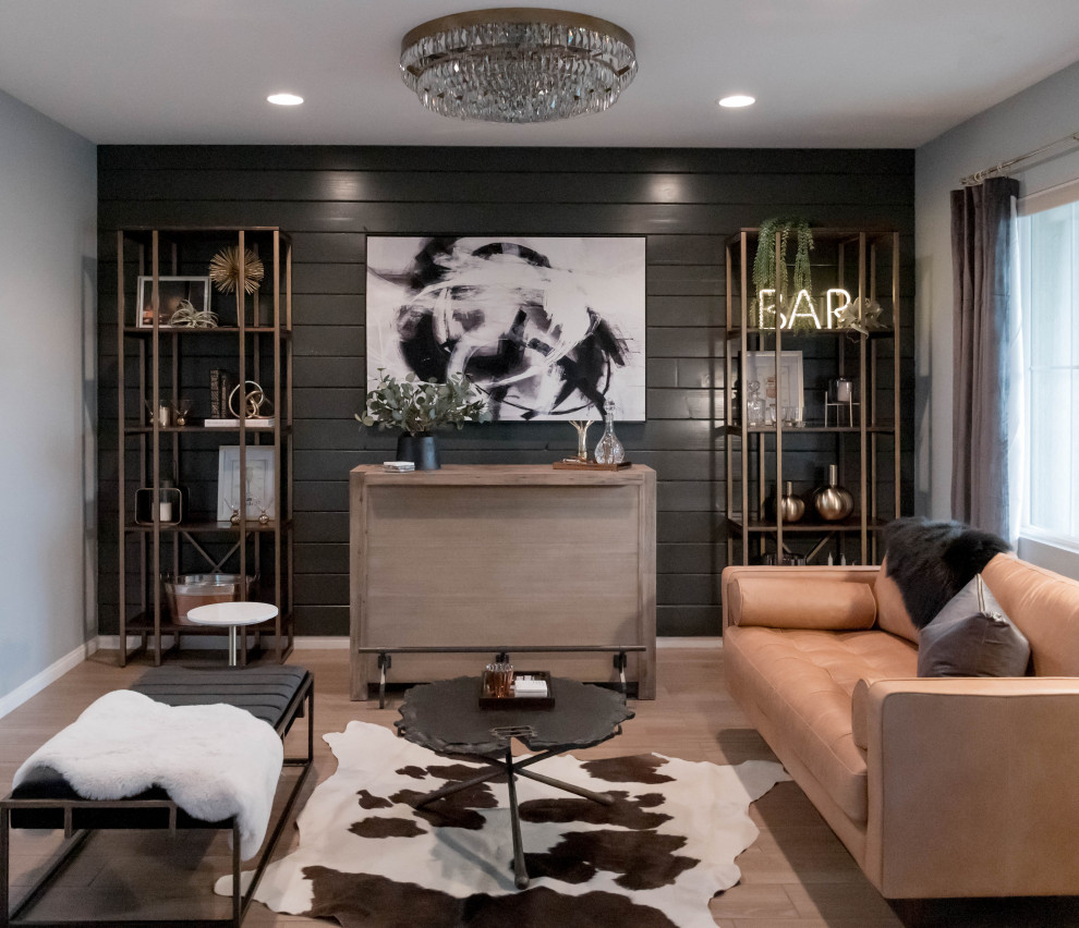 Modern & Masculine Bar - Modern - Home Bar - Other - by Laura Lochrin ...