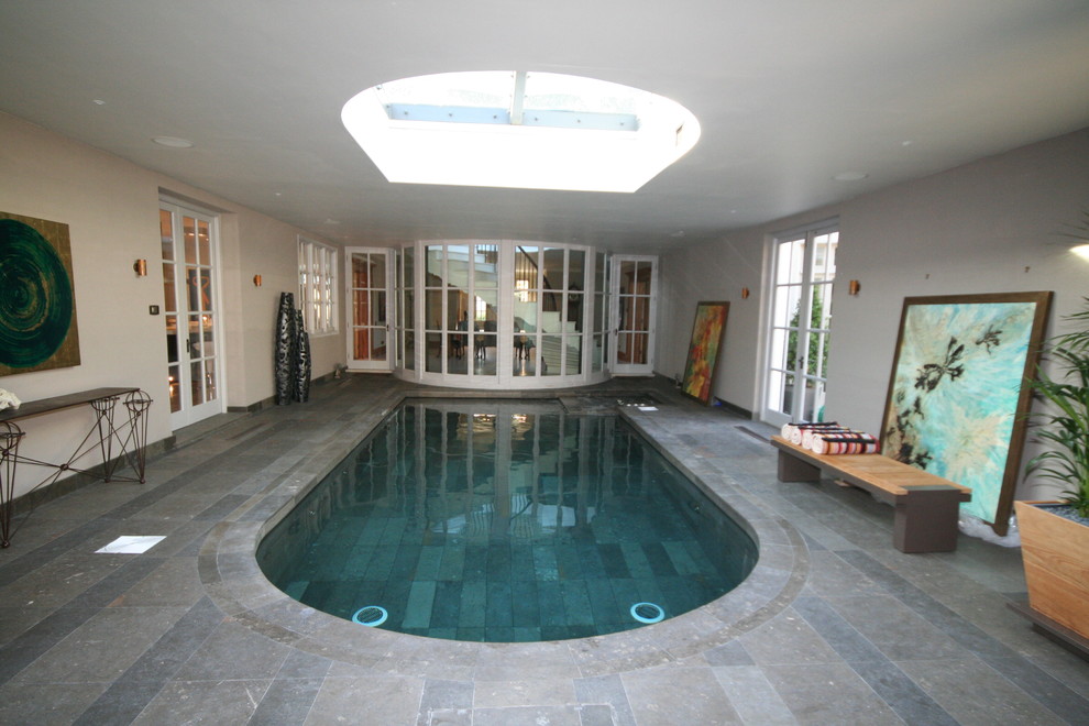 Design ideas for a traditional pool in London.