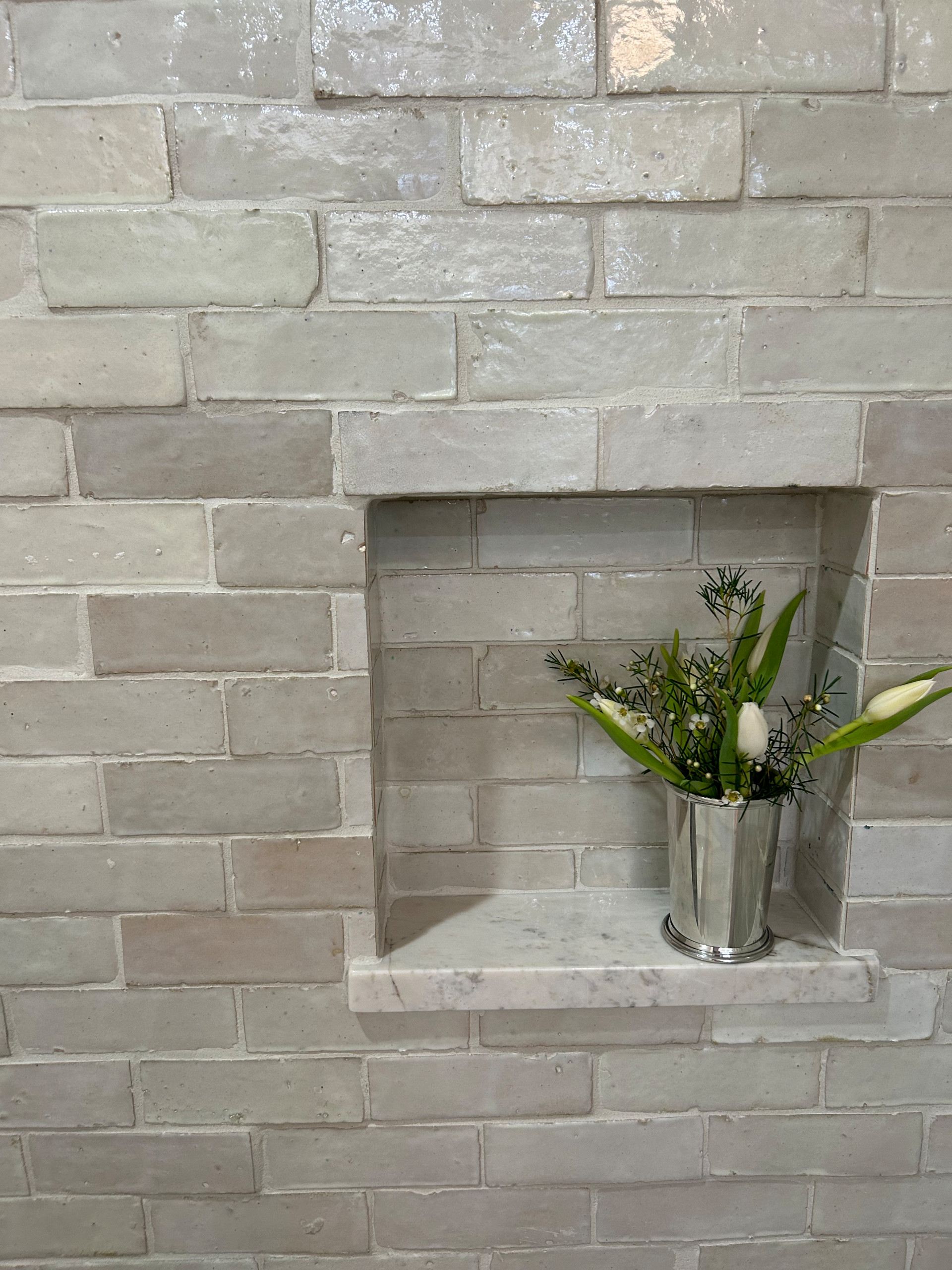 Neutral Mediterranean Bathroom