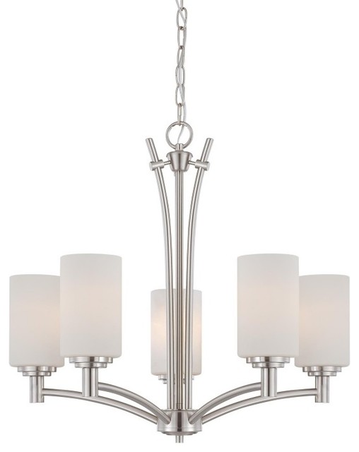 PITTMAN chandelier Brushed Nickel 5x100