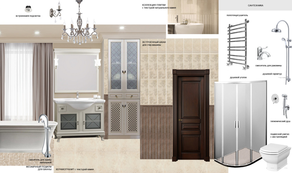 коллаж ванн