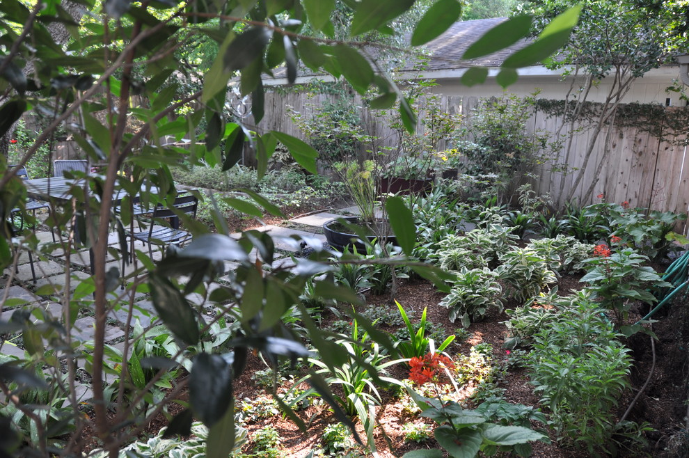 Photo of a contemporary garden in Houston.