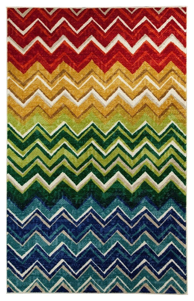 Crete Multi Area Rug, Rectangle, Multi Color, 8'x10'