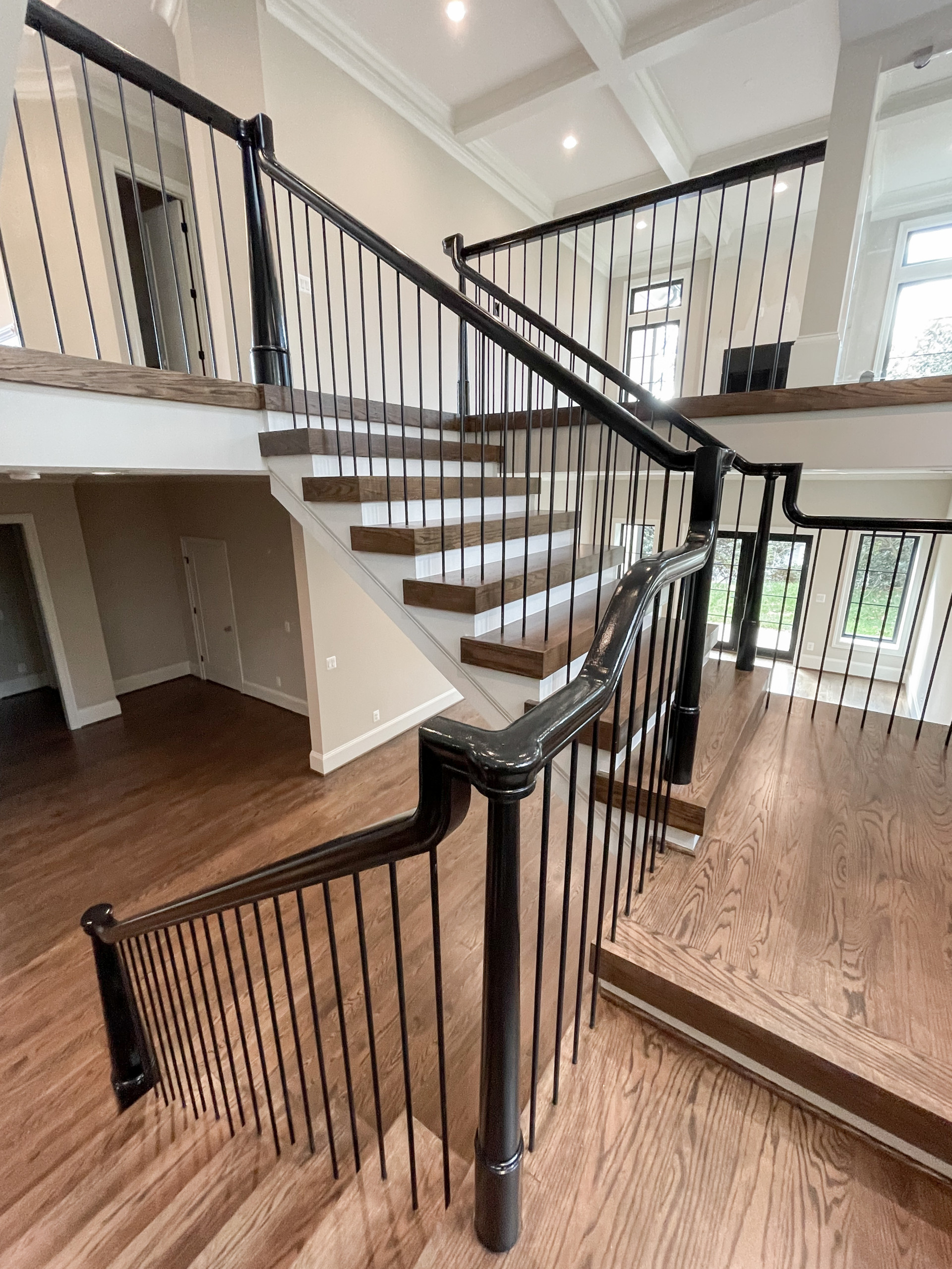 89_Eclectic and Edgy Staircase in French Contemporary Residence, McLean VA 2210