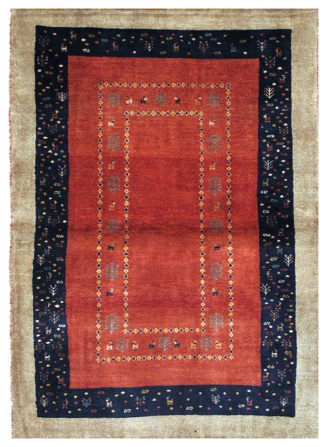 Pasargad Tribal Collection Hand-Knotted Lamb's Wool Runner, 2'9"x10'