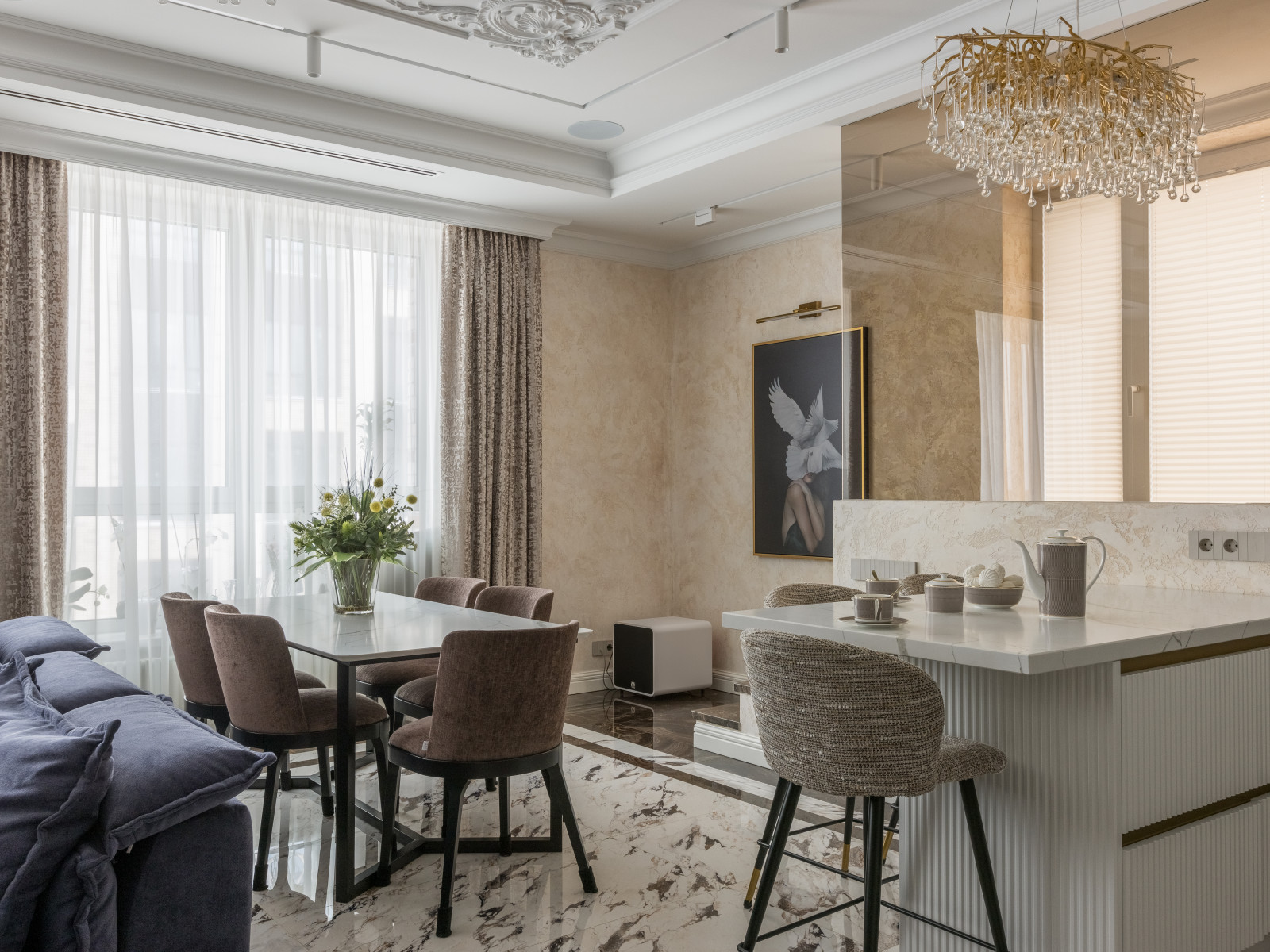 Статусный интерьер в ЖК Сити парк (фото)