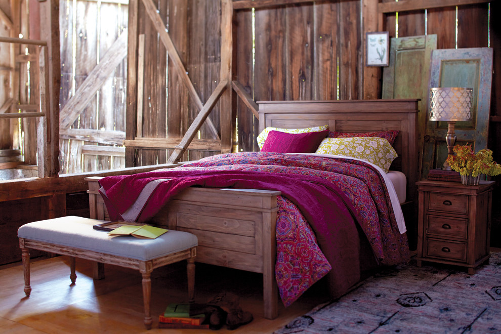 Design ideas for a country bedroom in San Francisco.