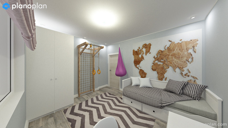 4хкомнатная квартира для молодой семьи с кабинетом в кладовке