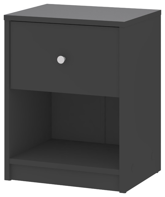 Portland 1Drawer Nightstand Transitional Nightstands And Bedside