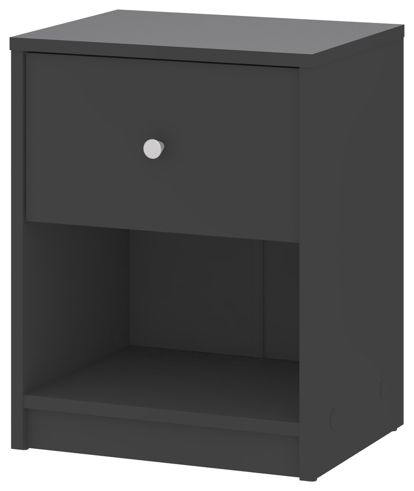 Portland 1Drawer Nightstand Transitional Nightstands And Bedside