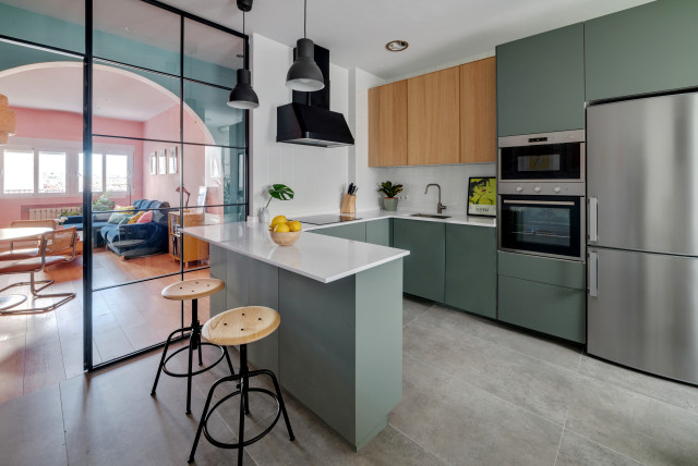 REFORMA APARTAMENTO MADRID contemporary-kitchen