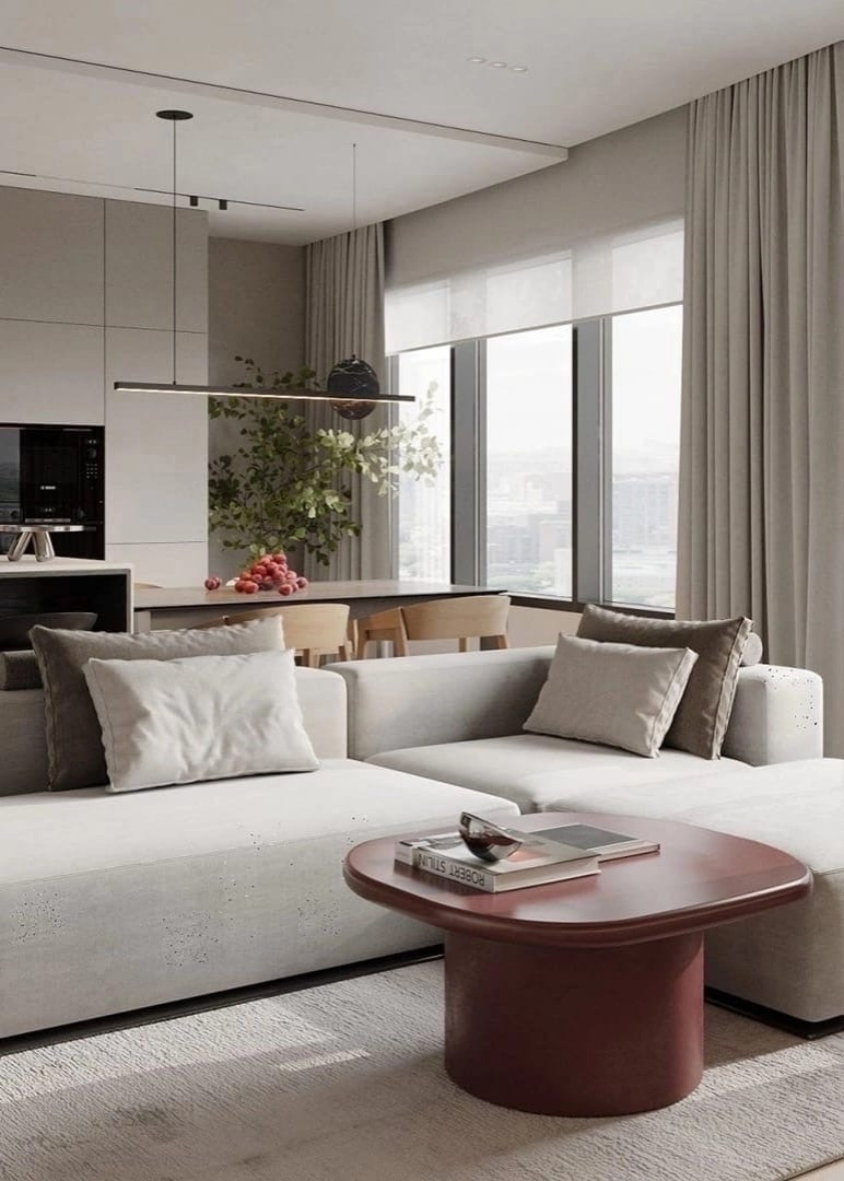 Дизайн интерьера трехкомнатной квартиры