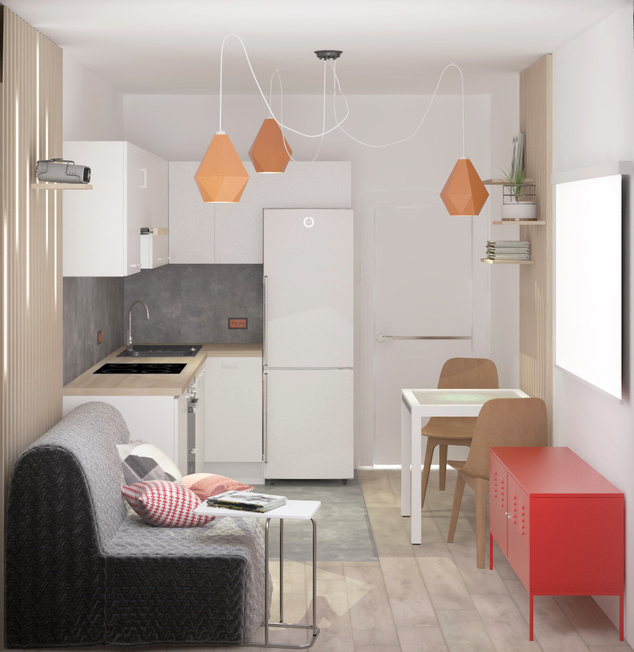 Студия в современном стиле