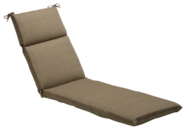Monti Taupe Chaise Lounge Cushion - Scandinavian - Outdoor Cushions And Pillows - by Pillow ...