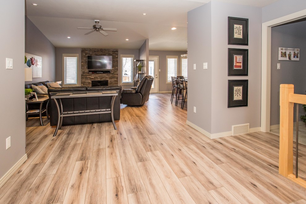 Fairhaven Taupe Laminate - Contemporary - Living Room ...