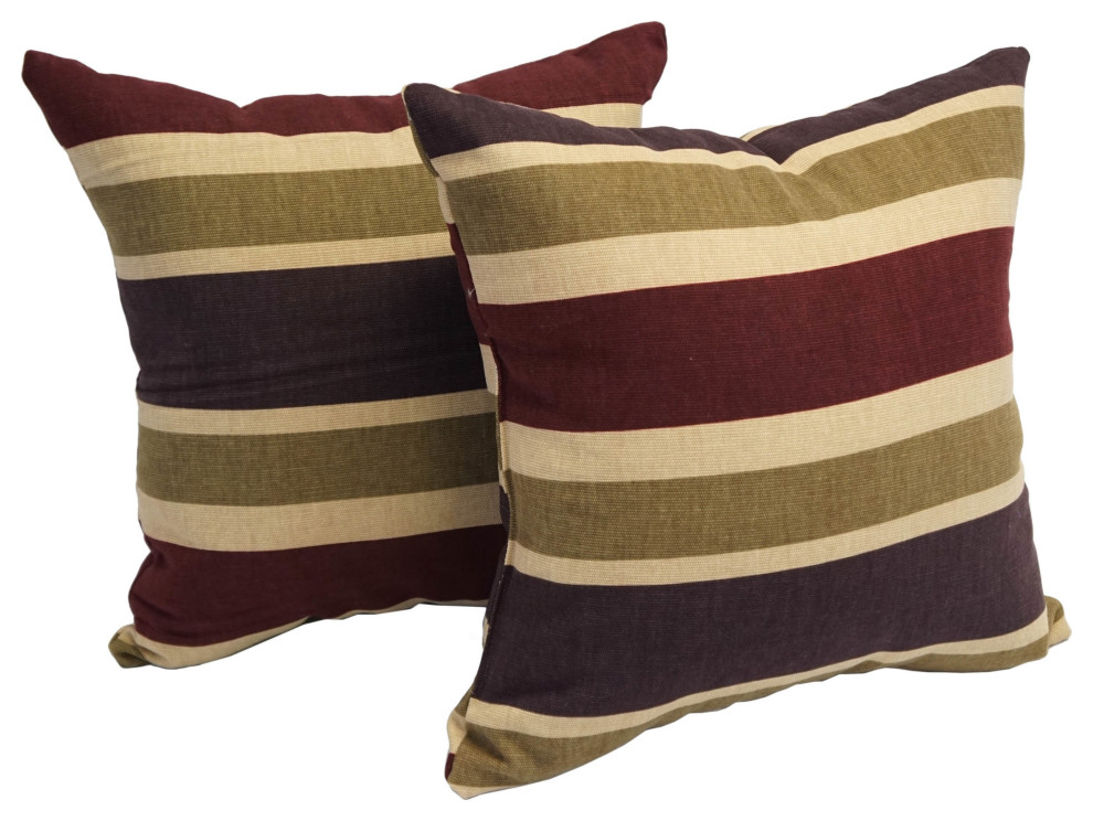 17" Jacquard Throw Pillows With Inserts, Set of 2, Jasper Creek