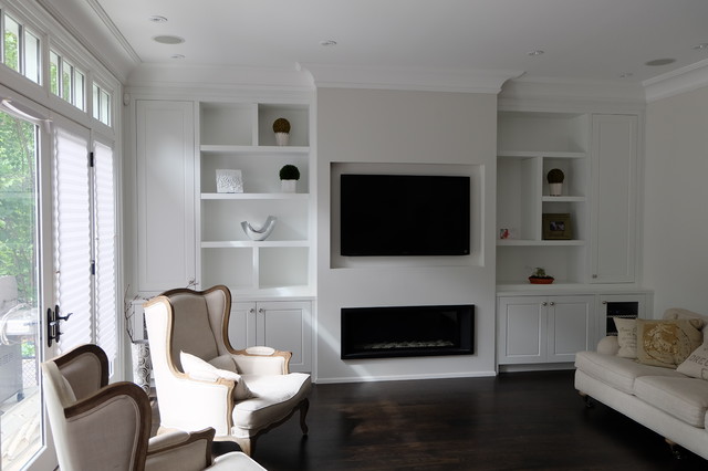 Custom Built Ins And Wall Units Contemporary Family Room