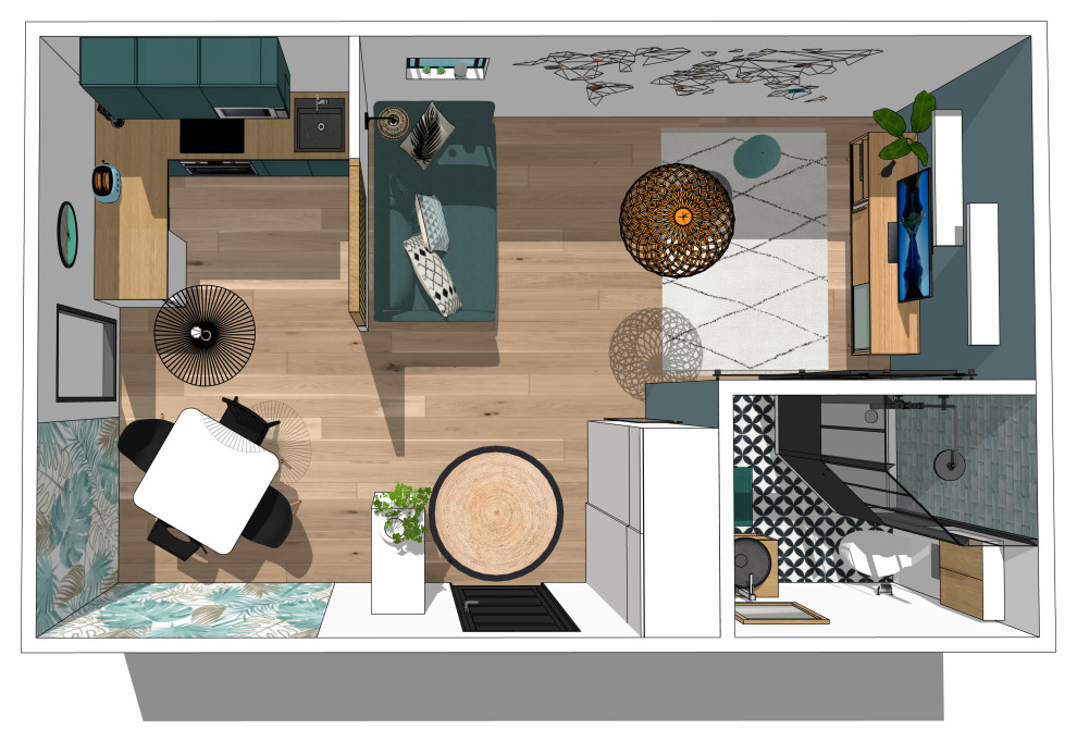 Studio 30m2 - Scandinave - Autres périmètres - par ArtBorescence
