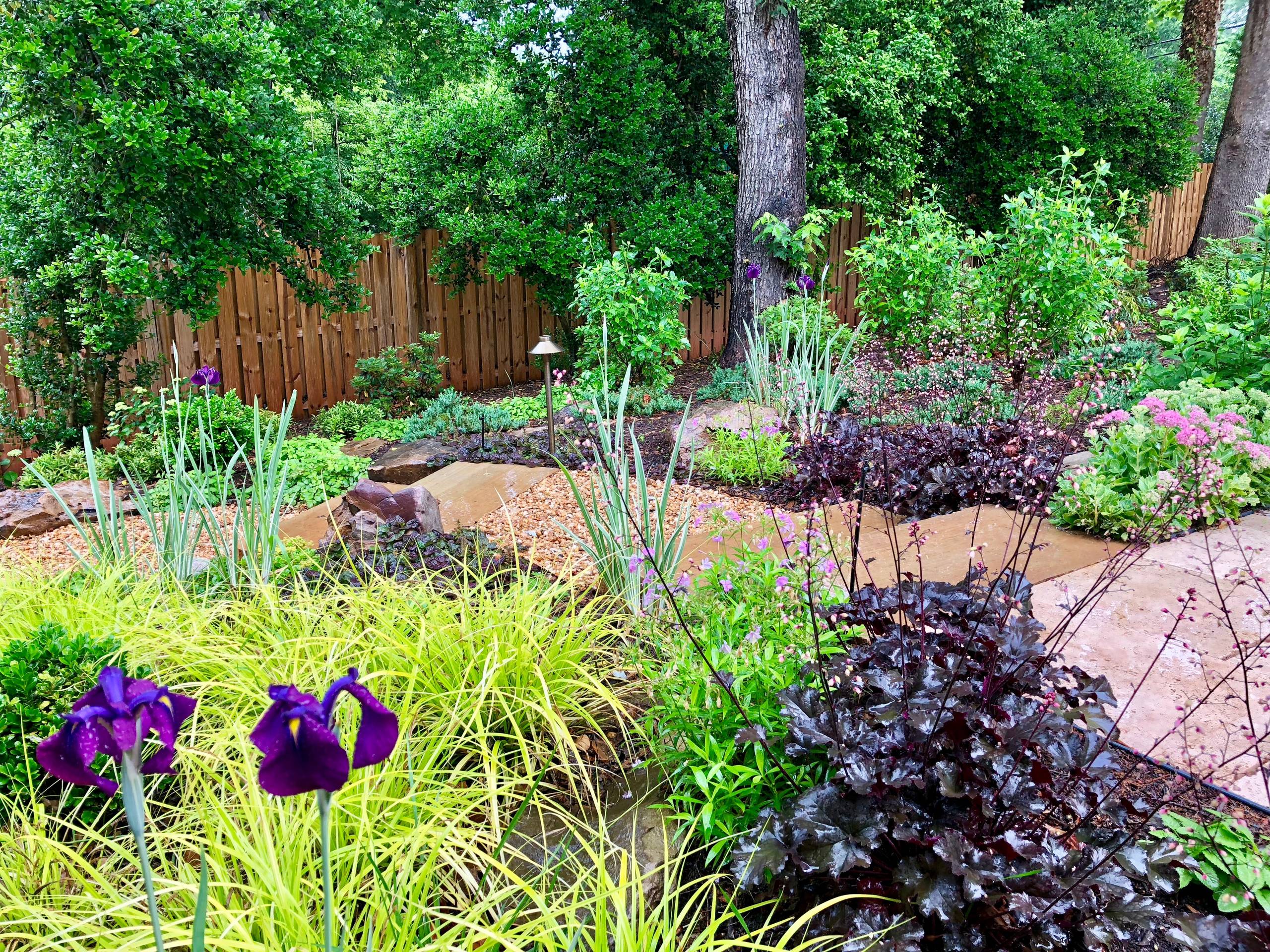 Pool-side Color Garden.