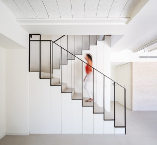 Fotos de escaleras  Diseños de escaleras con barandilla de metal