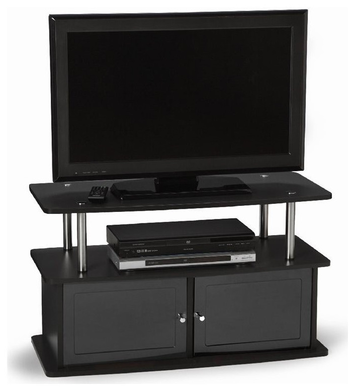 Pemberly Row Modern Wood TV Stand for TVs up to 36" with 2 in